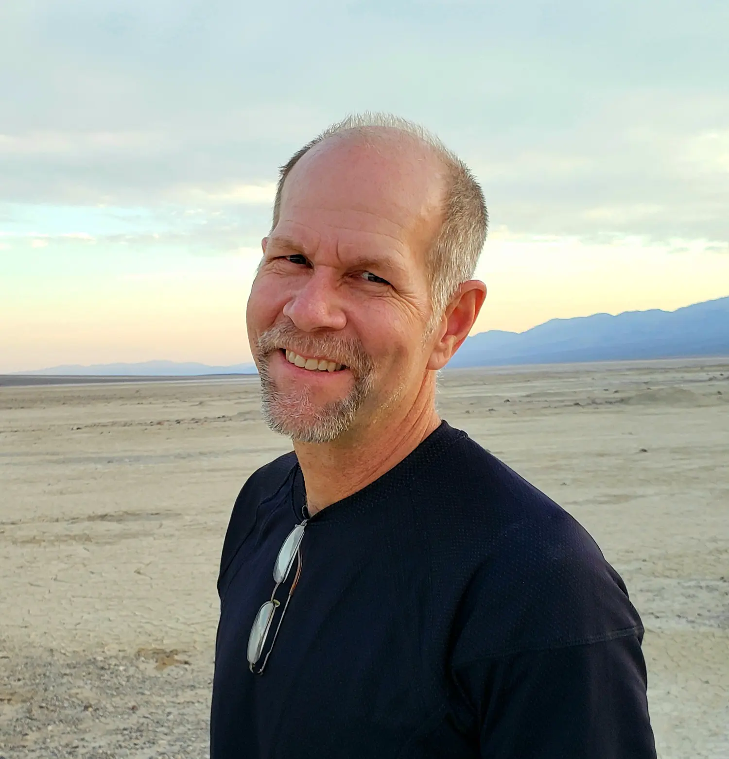 Headshot of Andy Cook in Death Valley.