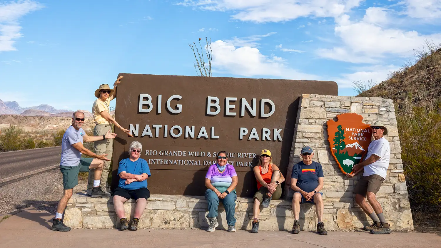 Group photo of Big Bend photography workshop participants.