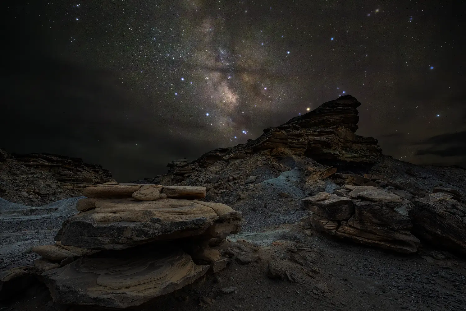 Milky Way over Exhibit Ridge in Big Bend National Park.