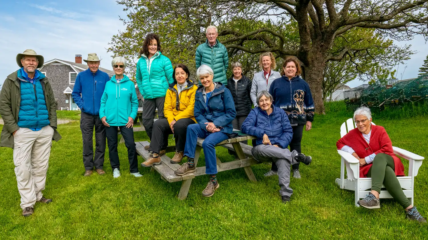 Group photo of participants from a past Maine Coast photography workshop.