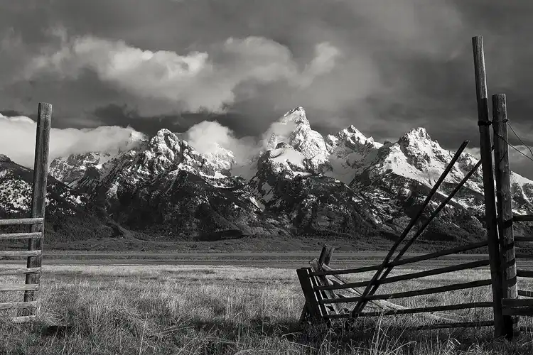 Fence gate at Mormon Row, Grand Teton National Park.